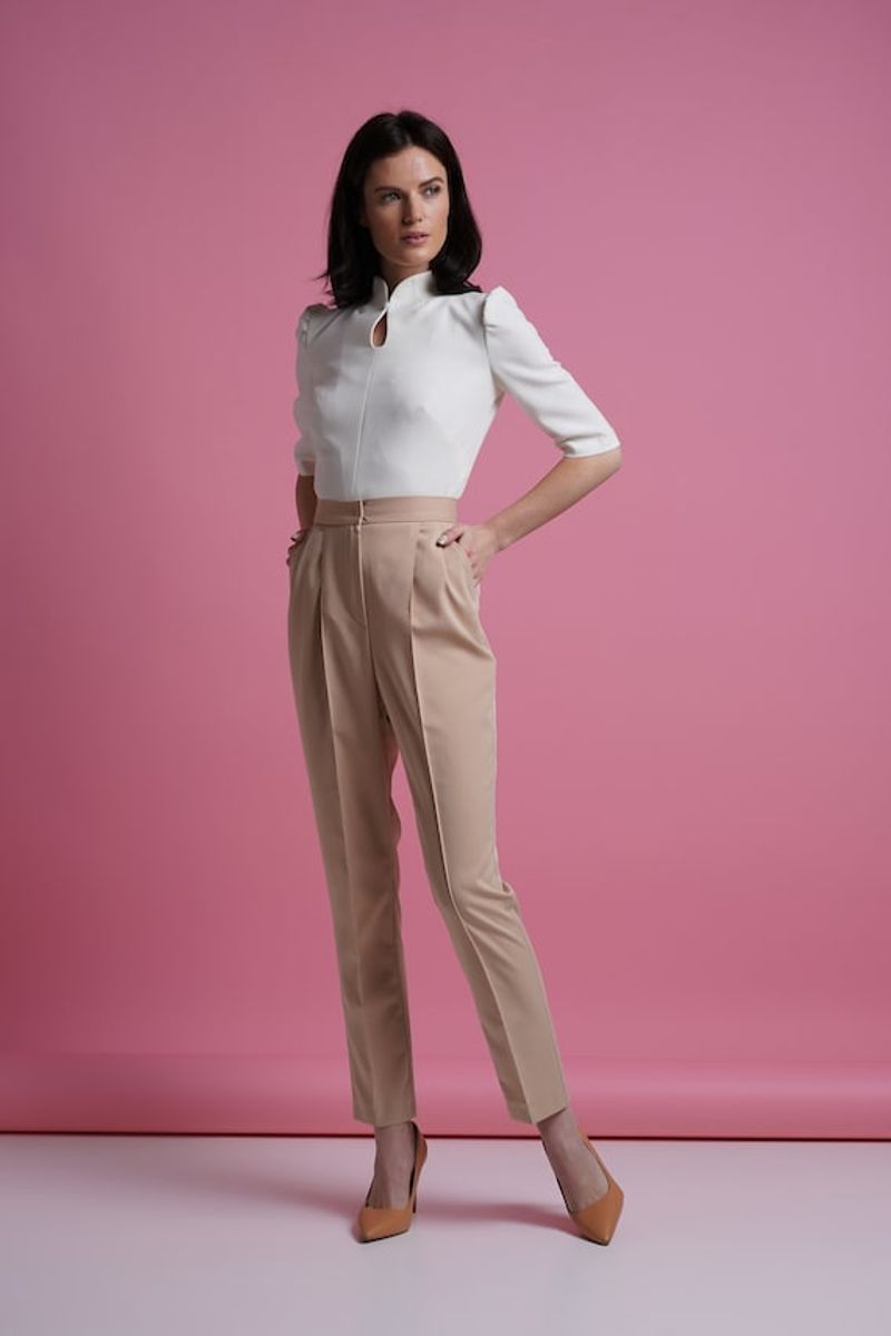 Cigarette-Cut Comfort Pants
