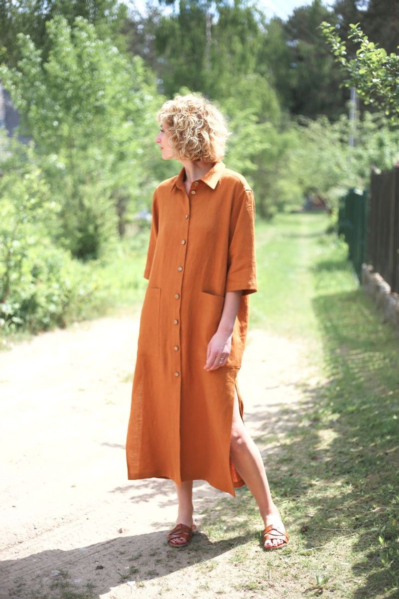 Linen Shirt Dress