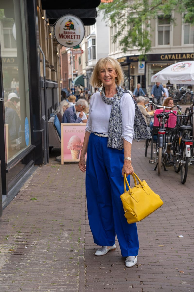 Wide-Leg Cream Trousers