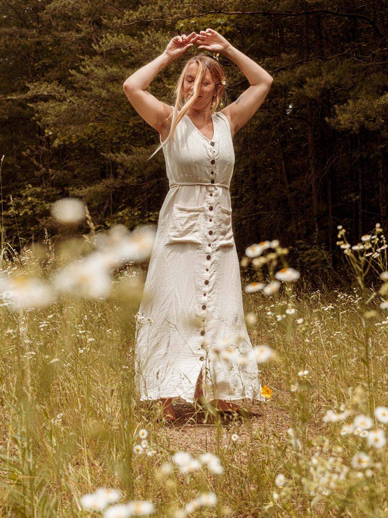 Button-Front Bohemian