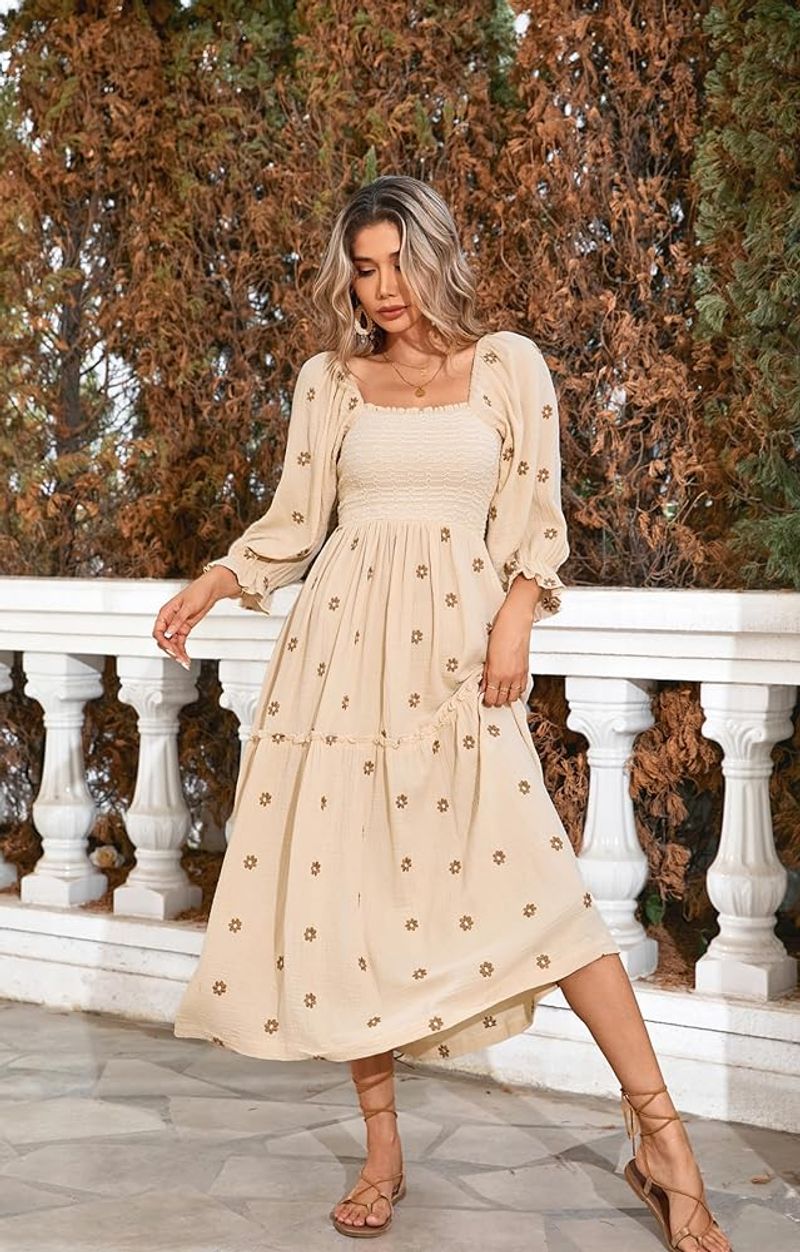 Boho Tiered Midi