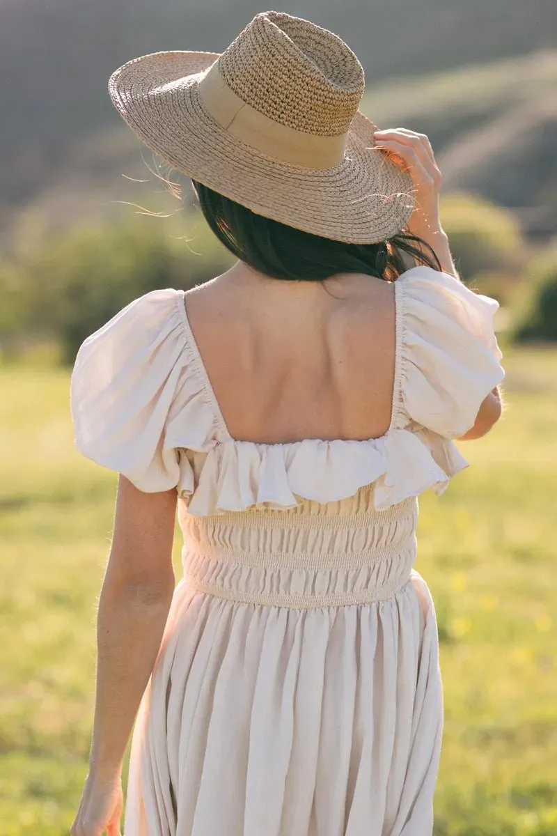 Linen Sundress and Hat