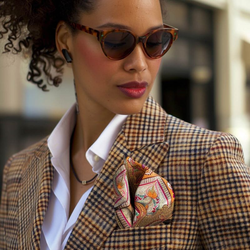 Silk Square Pocket Scarf