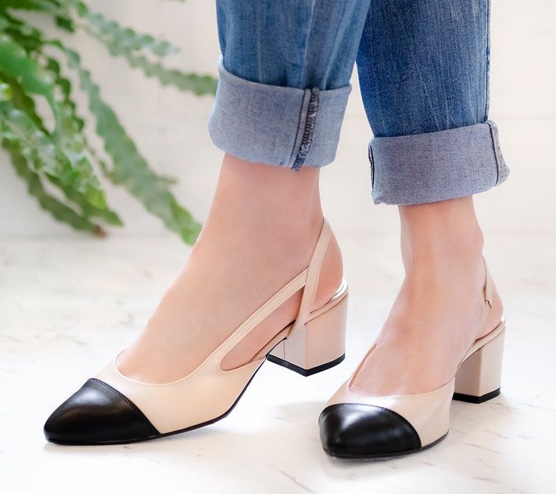 Block Heel Slingbacks