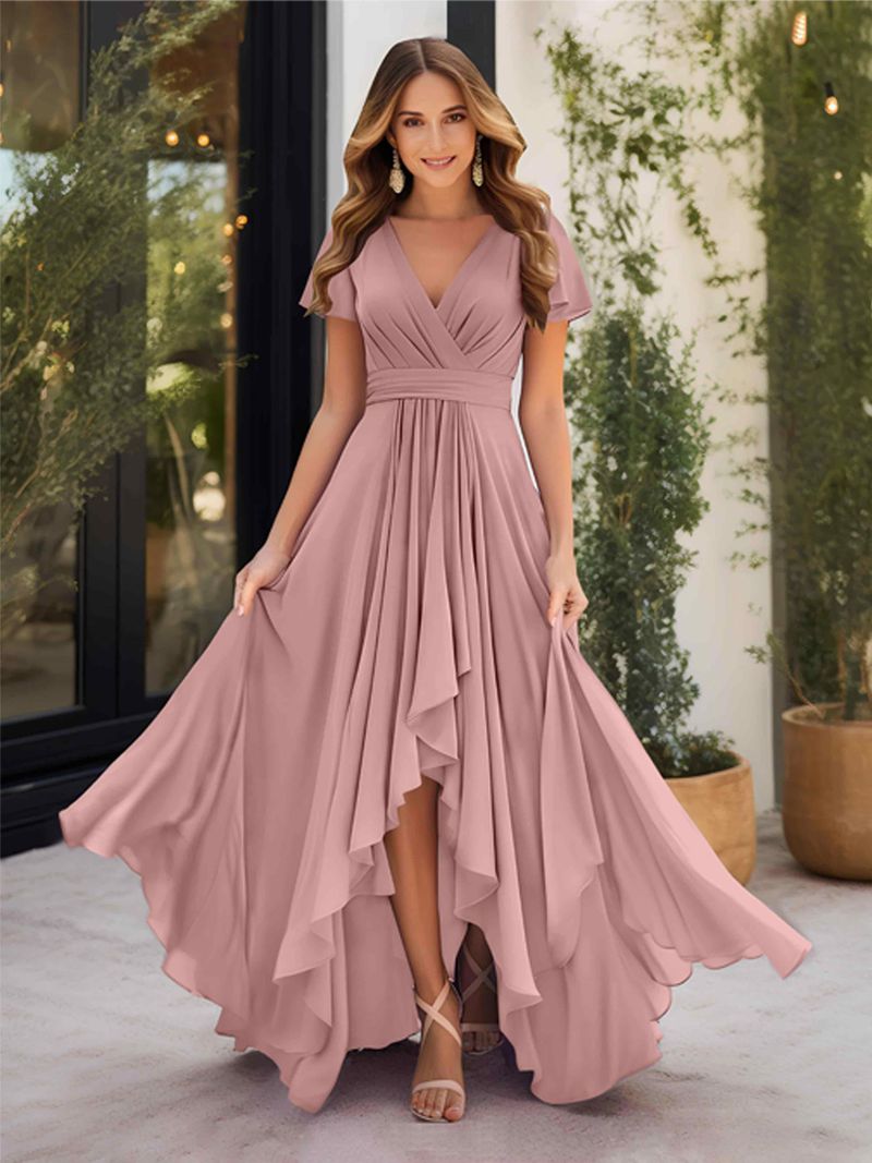Dusty Rose Maxi Gown