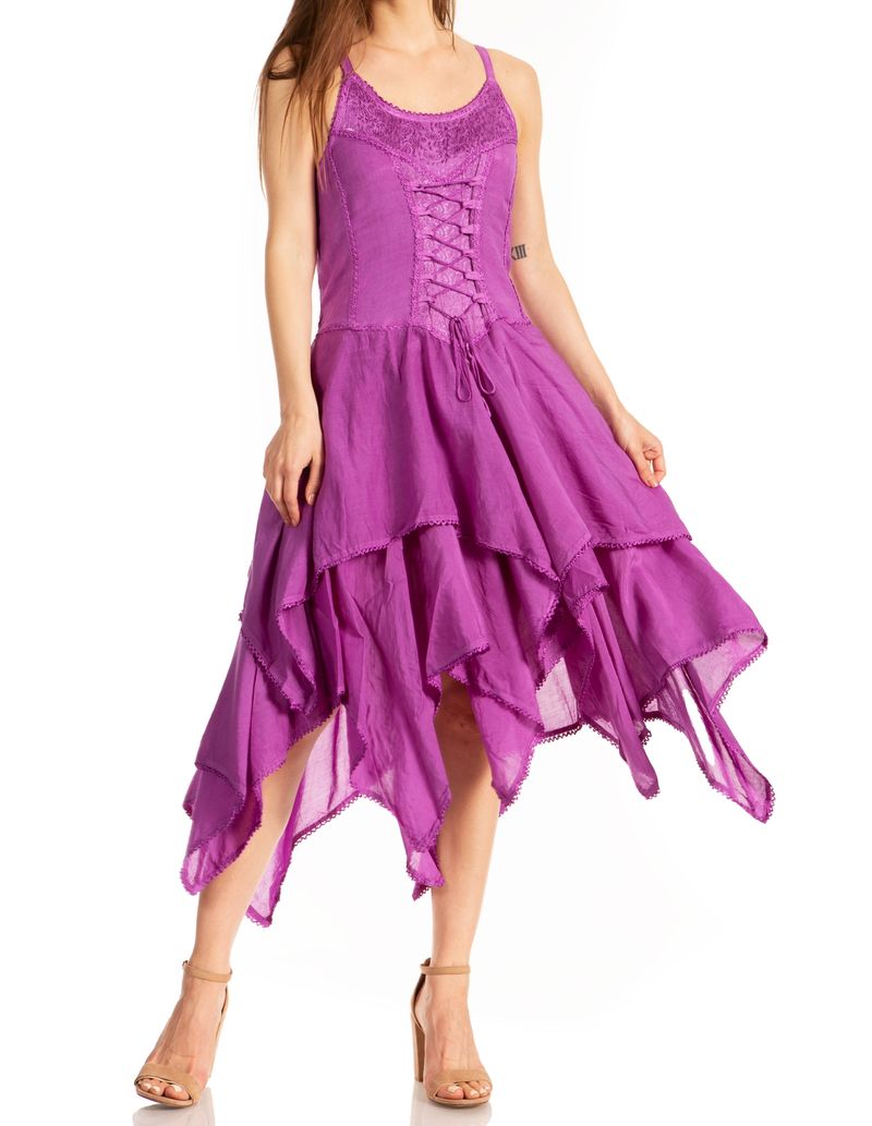 Royal Purple Handkerchief Hem