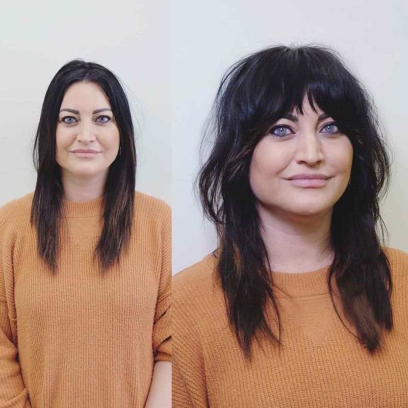 Curtain Bangs With Layers