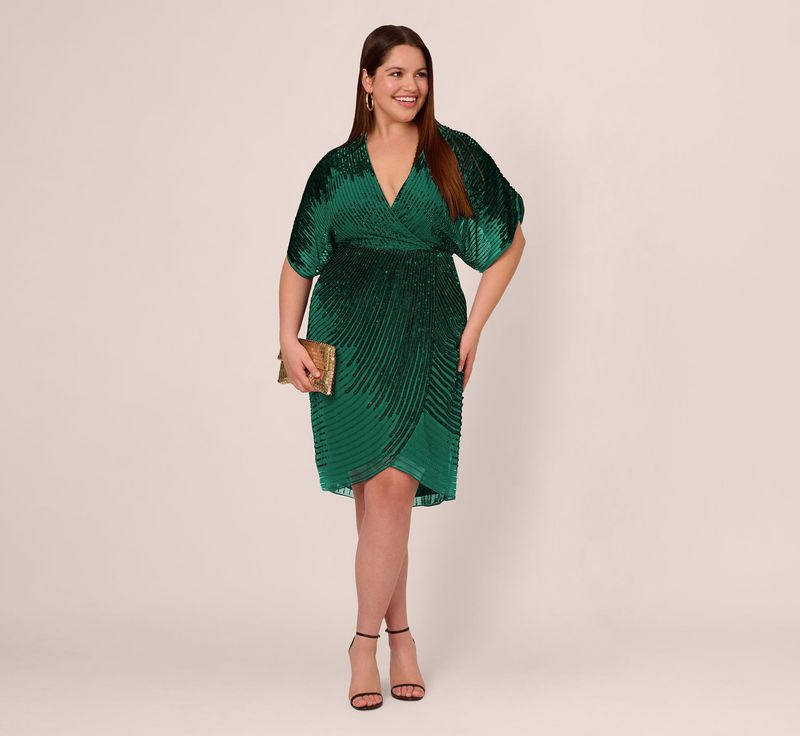 Dolman-Sleeve Jersey Dress