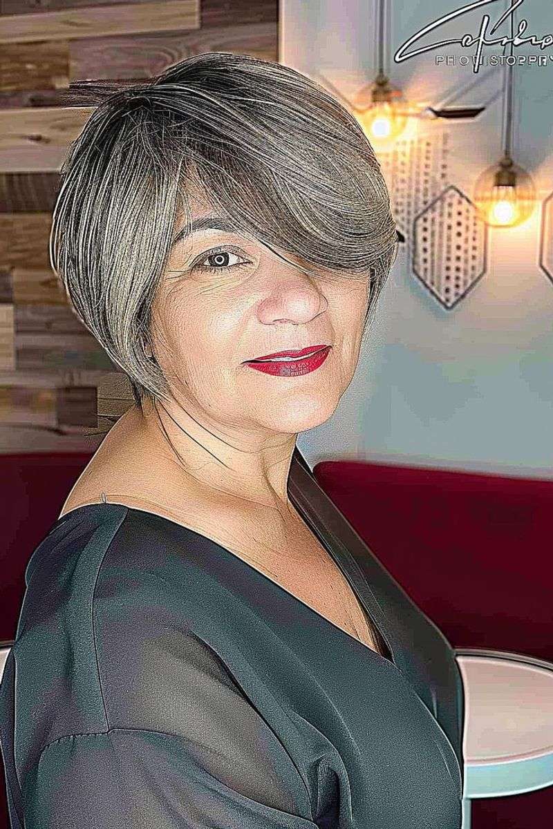 Side-Swept Bob with Bangs