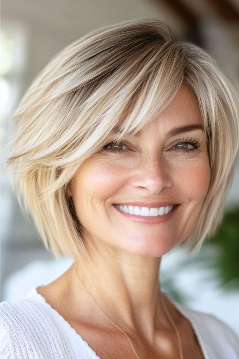 Soft Layered Cut with Highlights