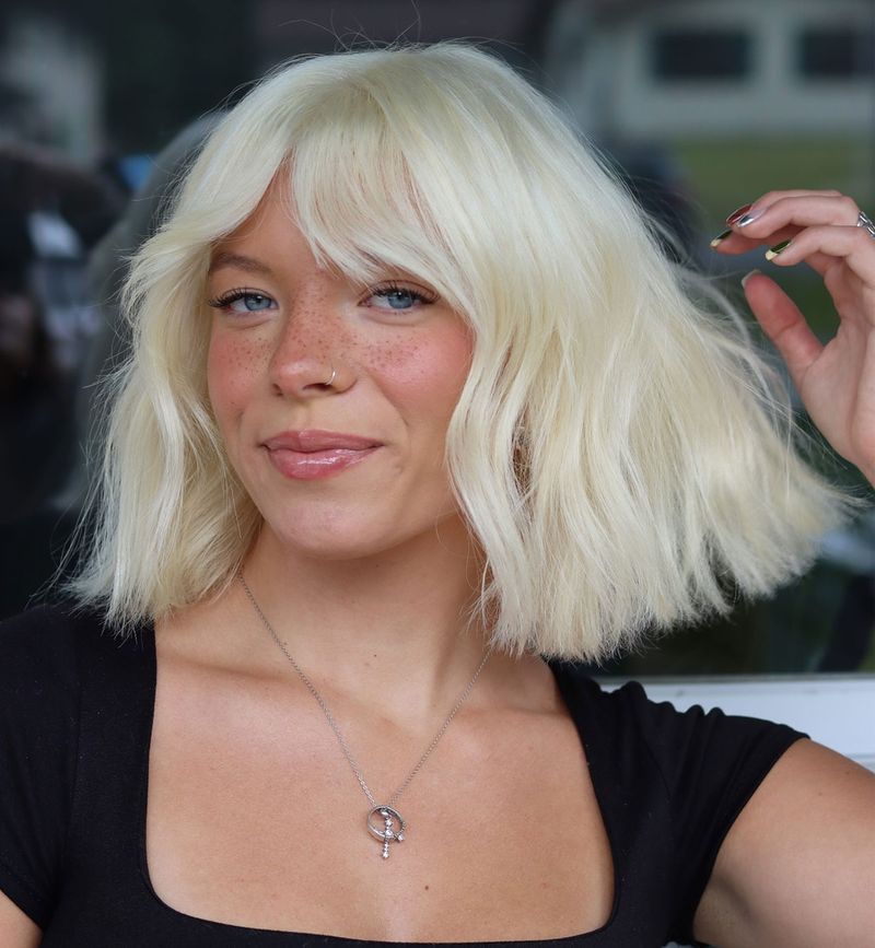 The Wispy Blunt Bob