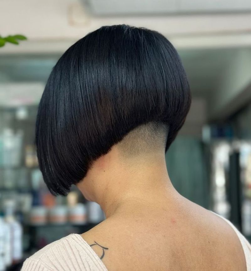 The Undercut Blunt Bob