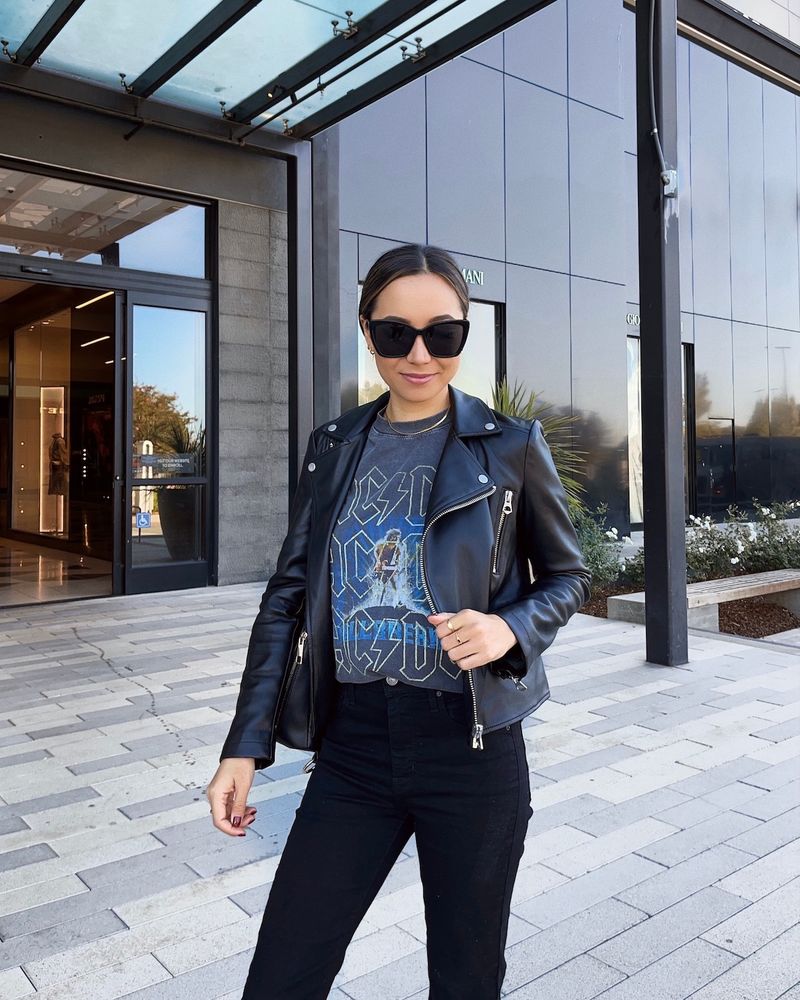 The Sleek Leather Jacket Look