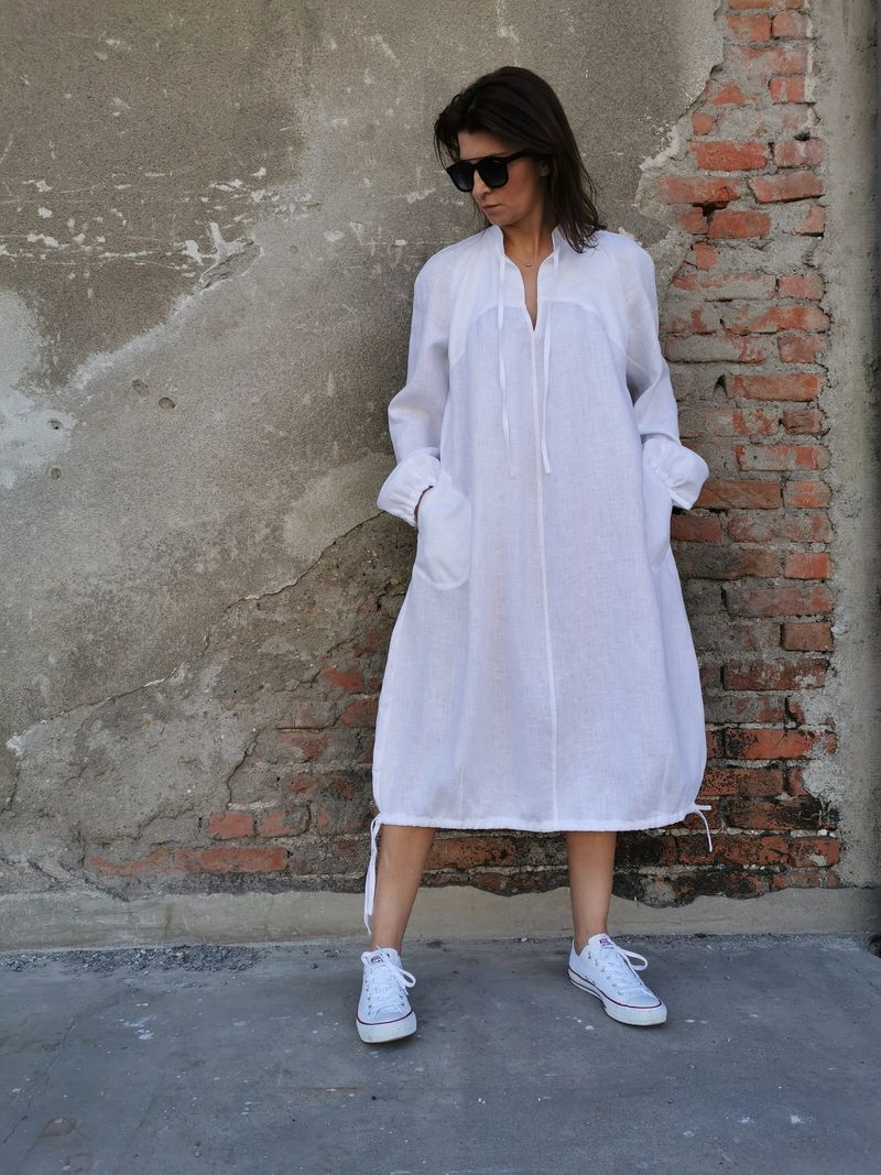 Linen Shirt Dress For Hot Summer Days
