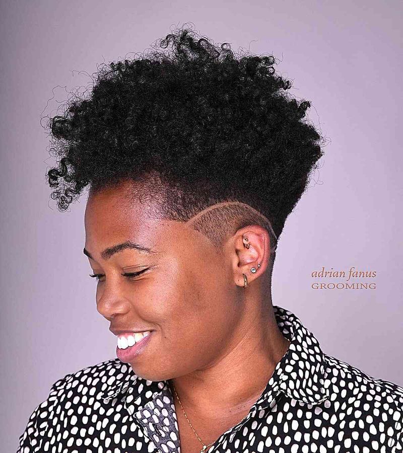 The Voluminous Afro Tapered Cut