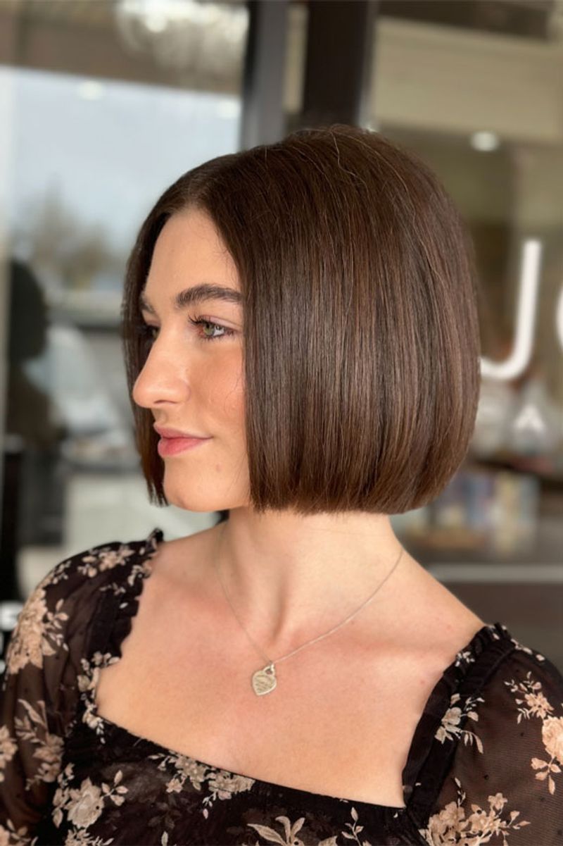 Blunt Chin-Length Bob