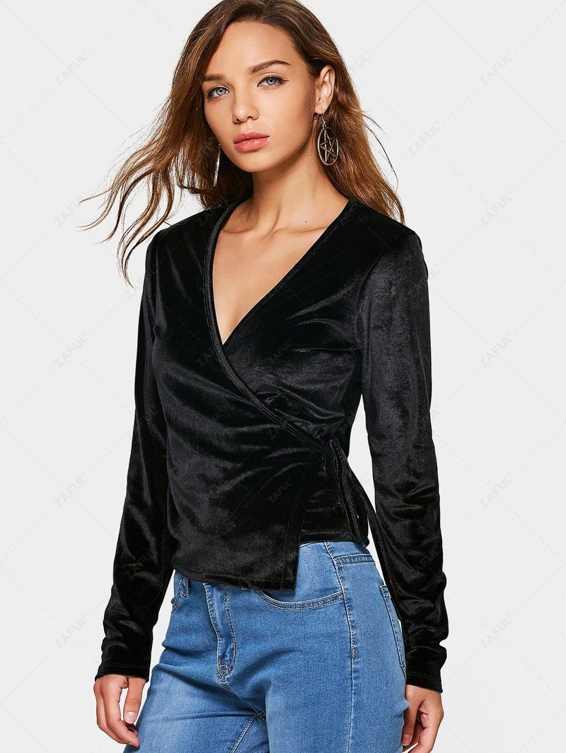 The Elegant Velvet Blouse