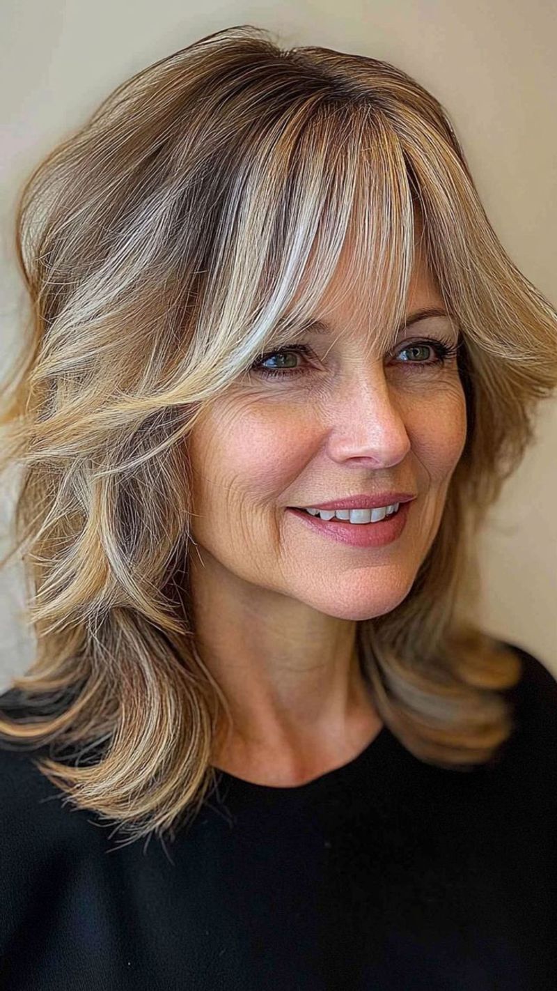 The Textured Bangs