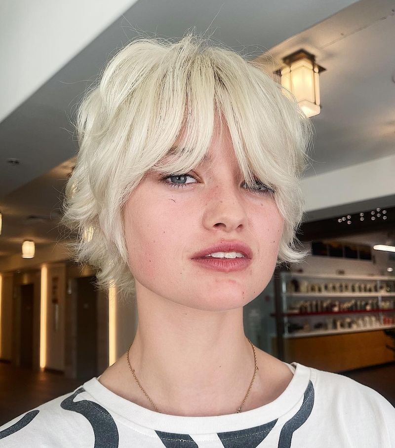 The Curtain Bangs Pixie
