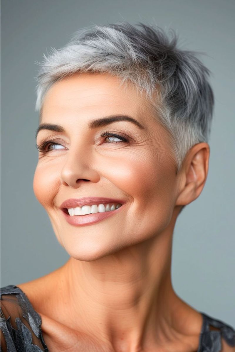 Soft Layered Pixie with Longer Top