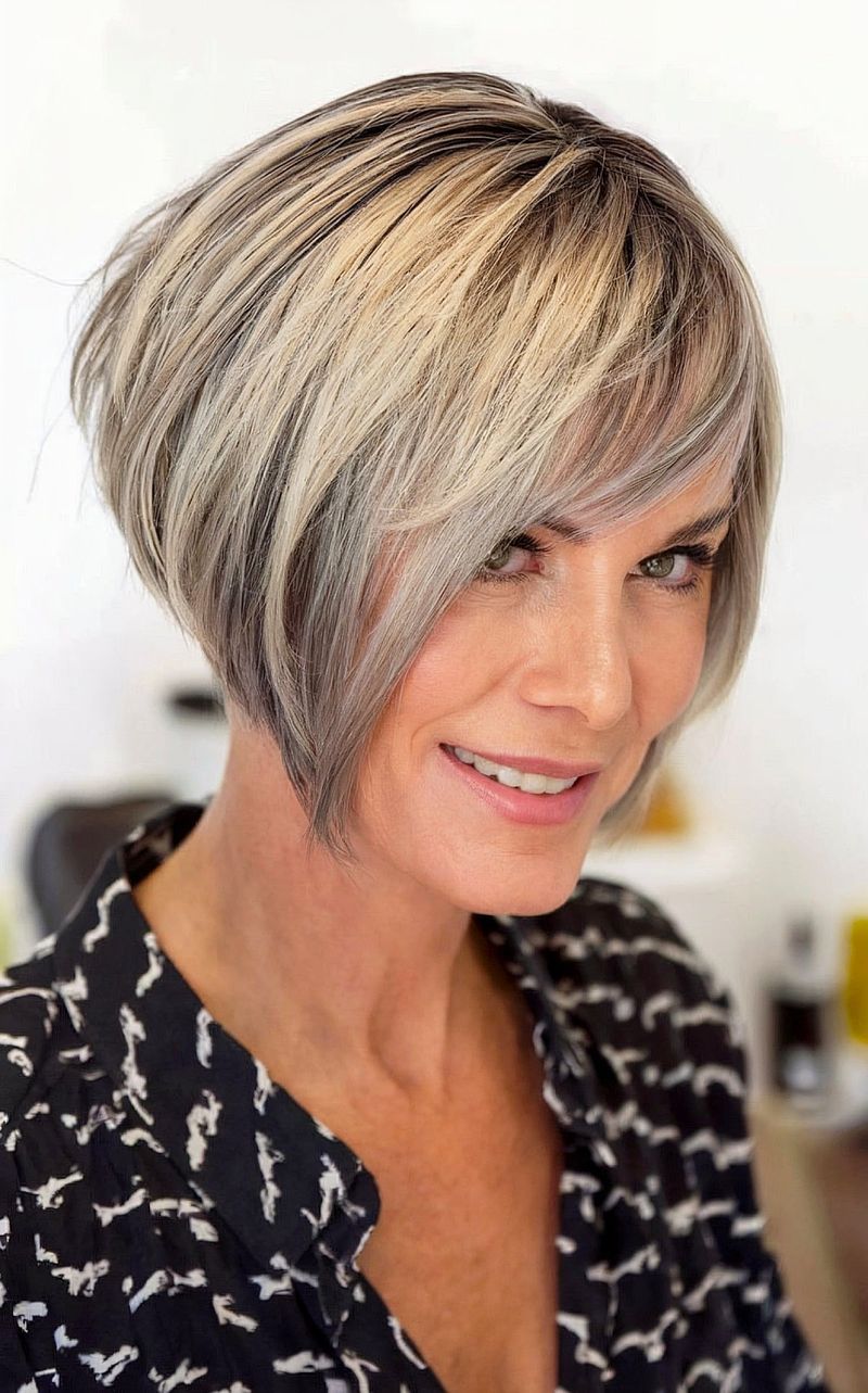 Graduated Bob with Side Bangs