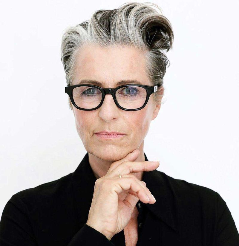 Severe Slicked-Back Styles