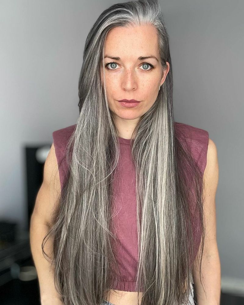 Super-Straight Long Hair