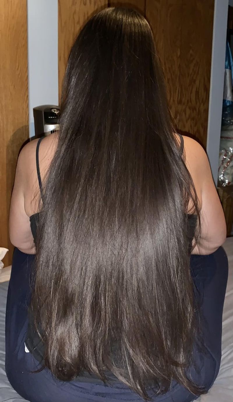Too-Long Straight Hair