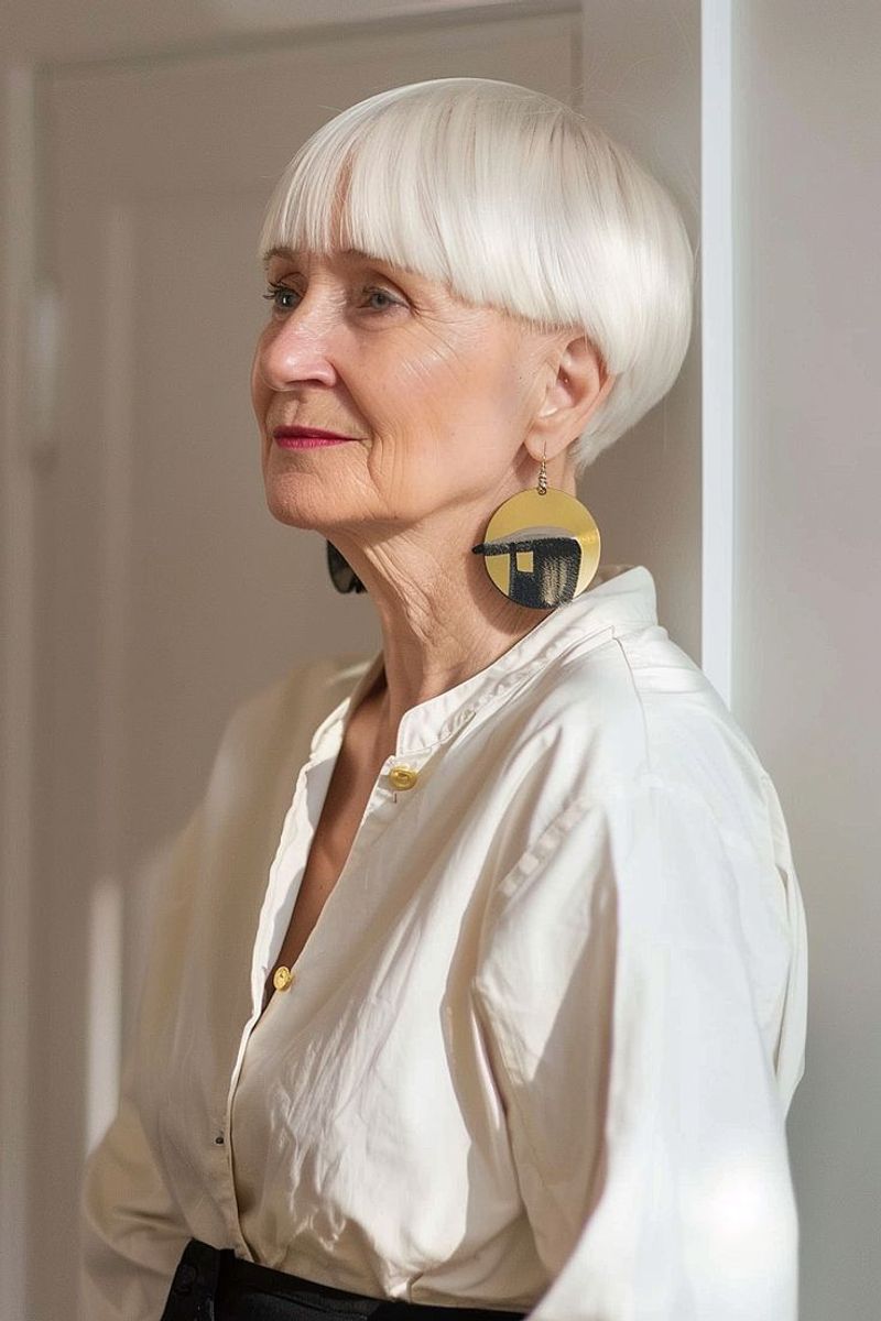 The Harsh Bowl Cut Bob