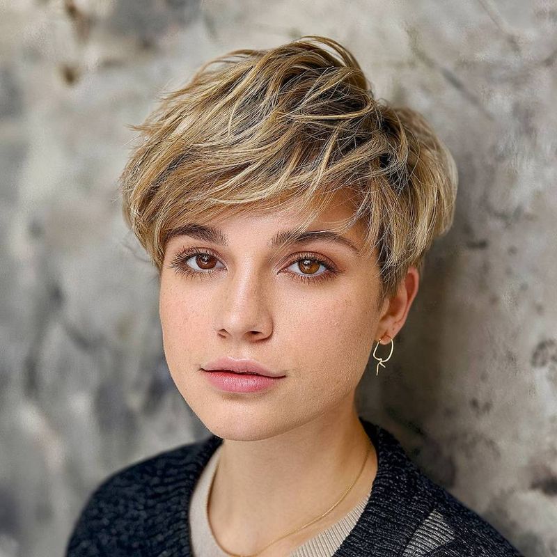 Pixie Cut with Wispy Layers