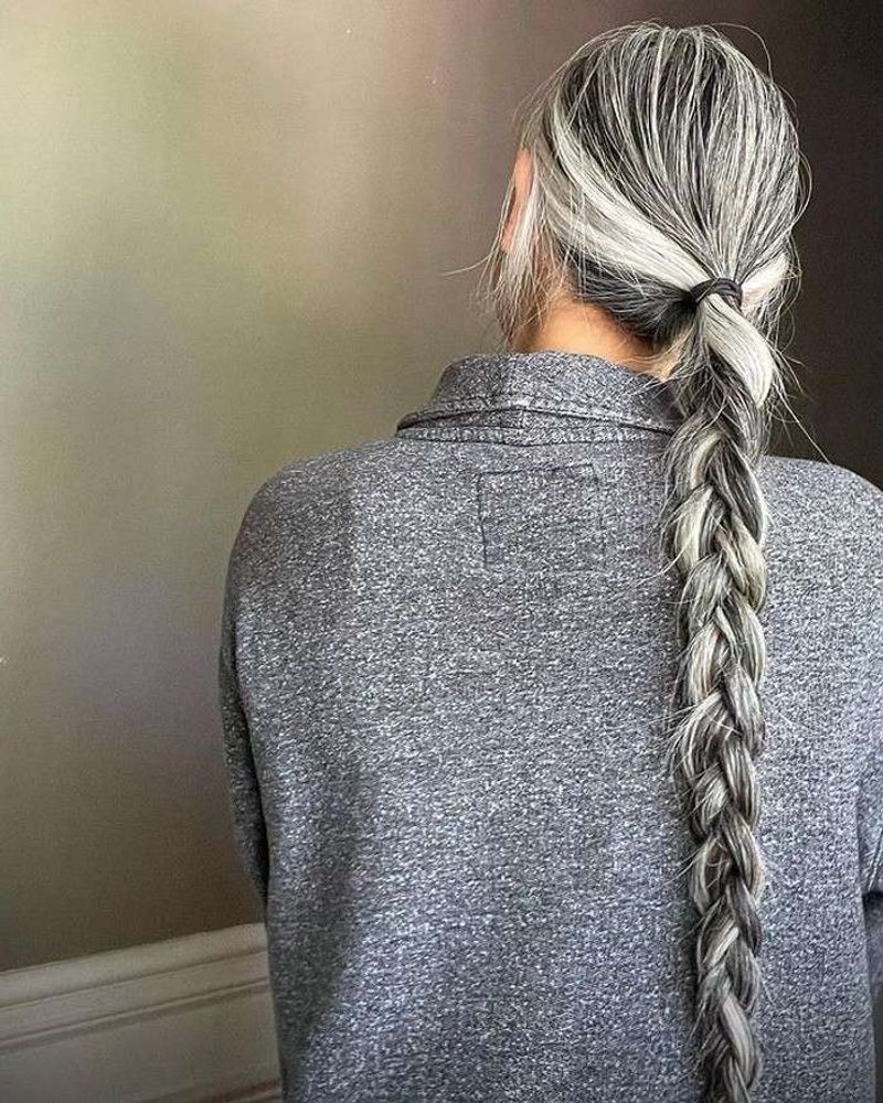 Braided Gray Goddess