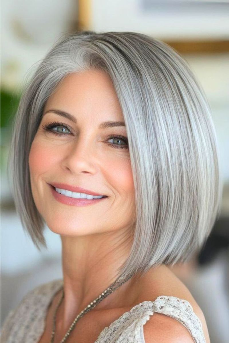 Sleek Bob with Blunt Ends