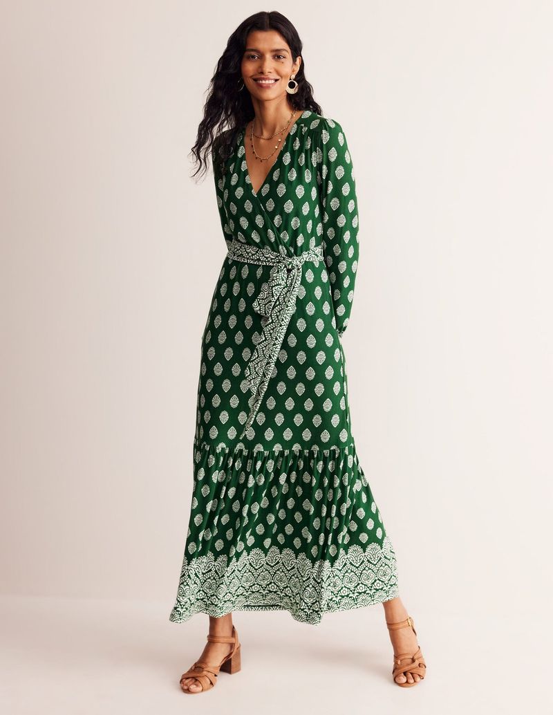 The Printed Jersey Wrap