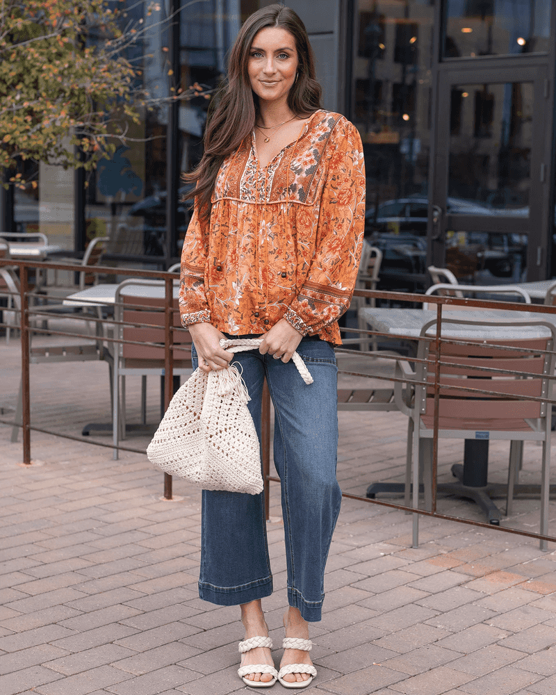 The Flowy Peasant Top