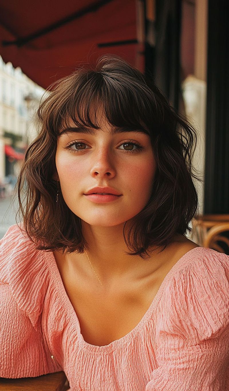 French Bob with Curtain Bangs