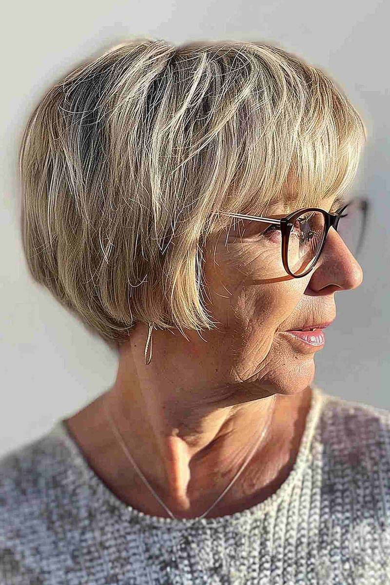 Layered Bob with Face-Framing Pieces