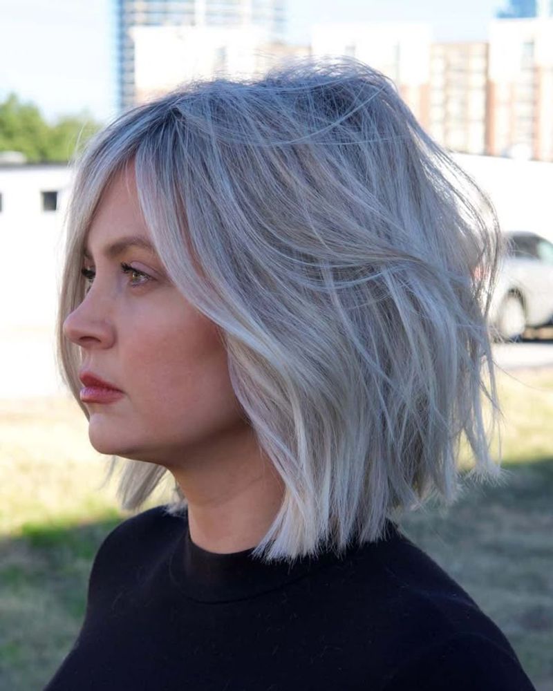 The Tousled Blunt Bob