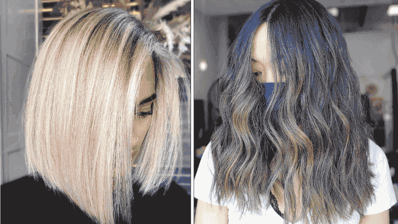 The Blunt Bob with Color Blocking