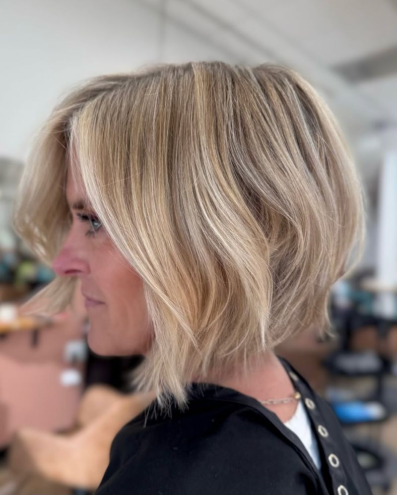 The Layered Bob With Curtain Bangs
