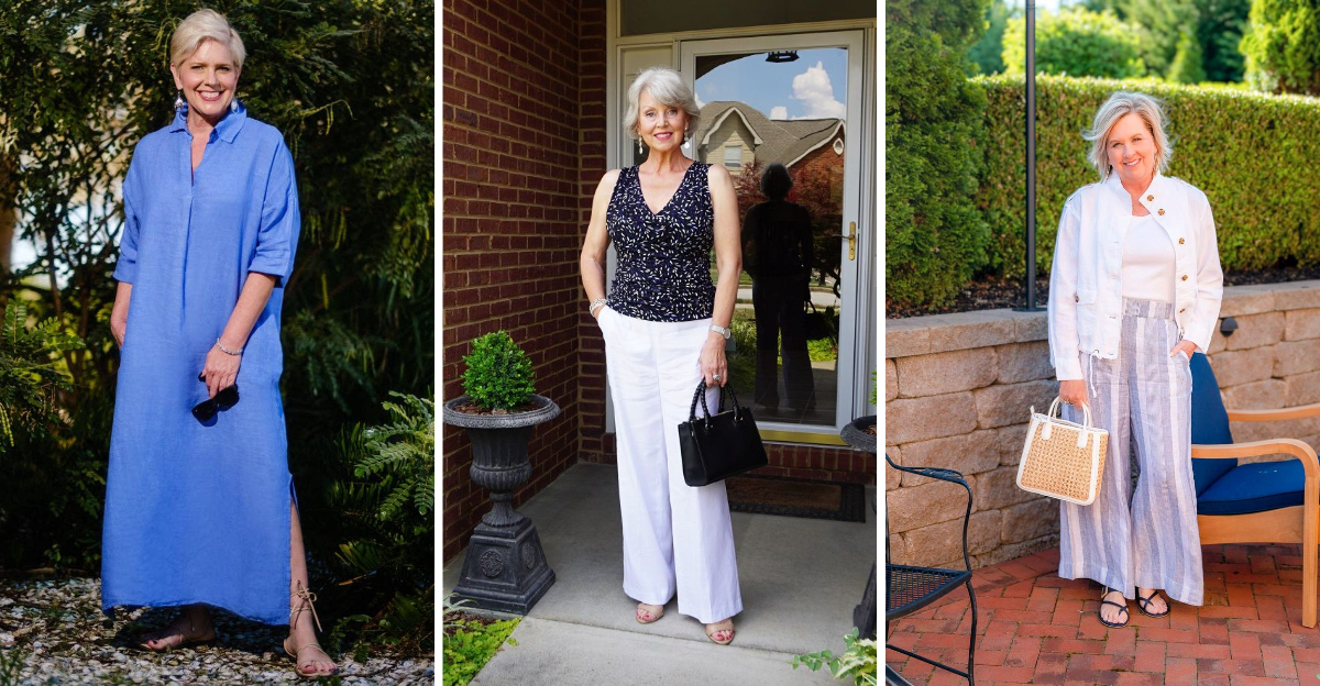 These 18 Linen Outfits Are Quietly Taking Over Summer Style For Seniors