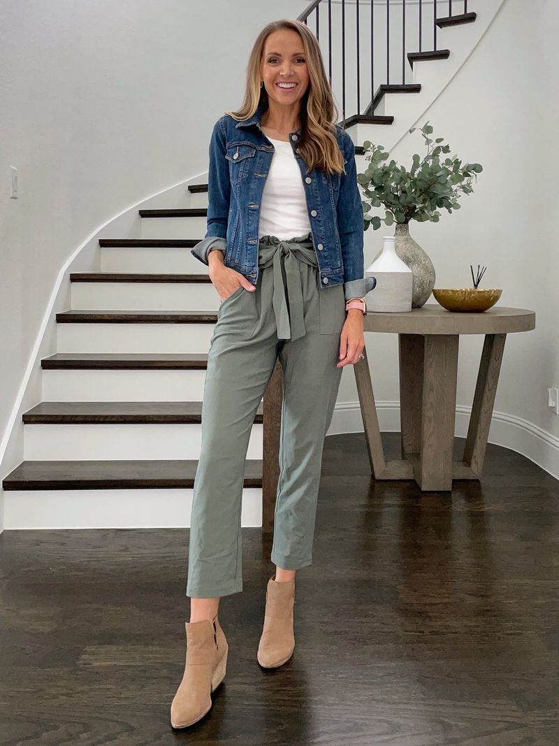 Paperbag Waist Capri Pants