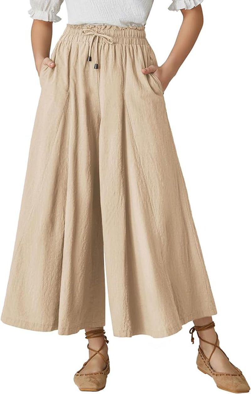Linen Palazzo Pants