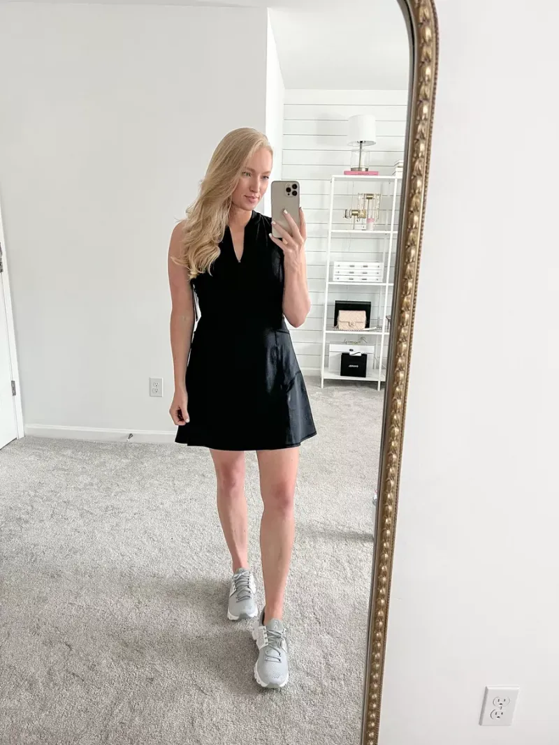Tennis Dress + Athletic Sandals