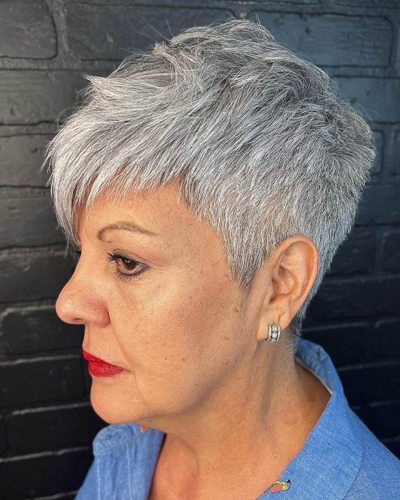 Pixie Cut with Textured Crown