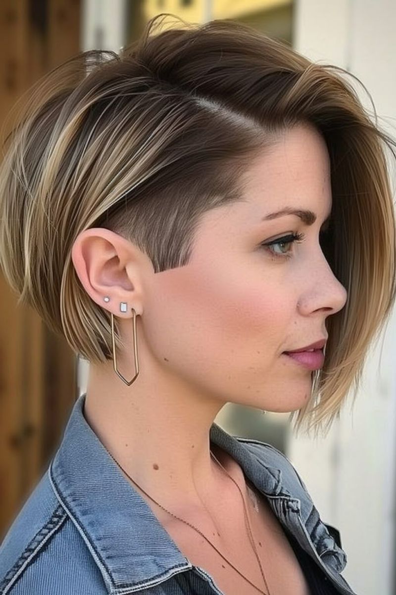 Undercut Bob with Volume