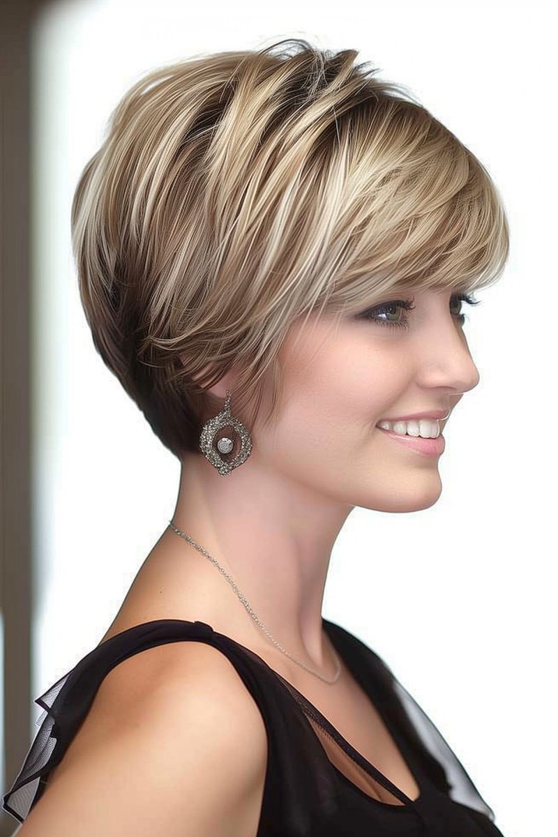 Modern Wedge with Feathered Edges