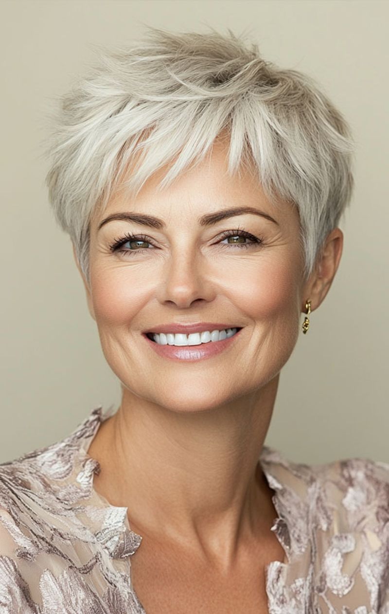 Chic Blonde Pixie