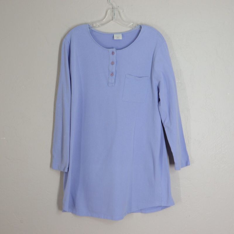 Periwinkle Lace-Trimmed Tee