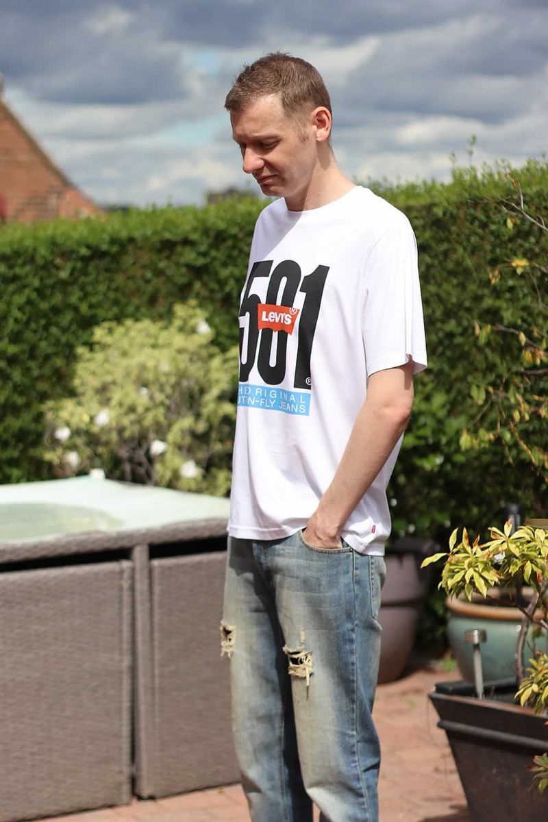 Graphic Tee with Relaxed Jeans