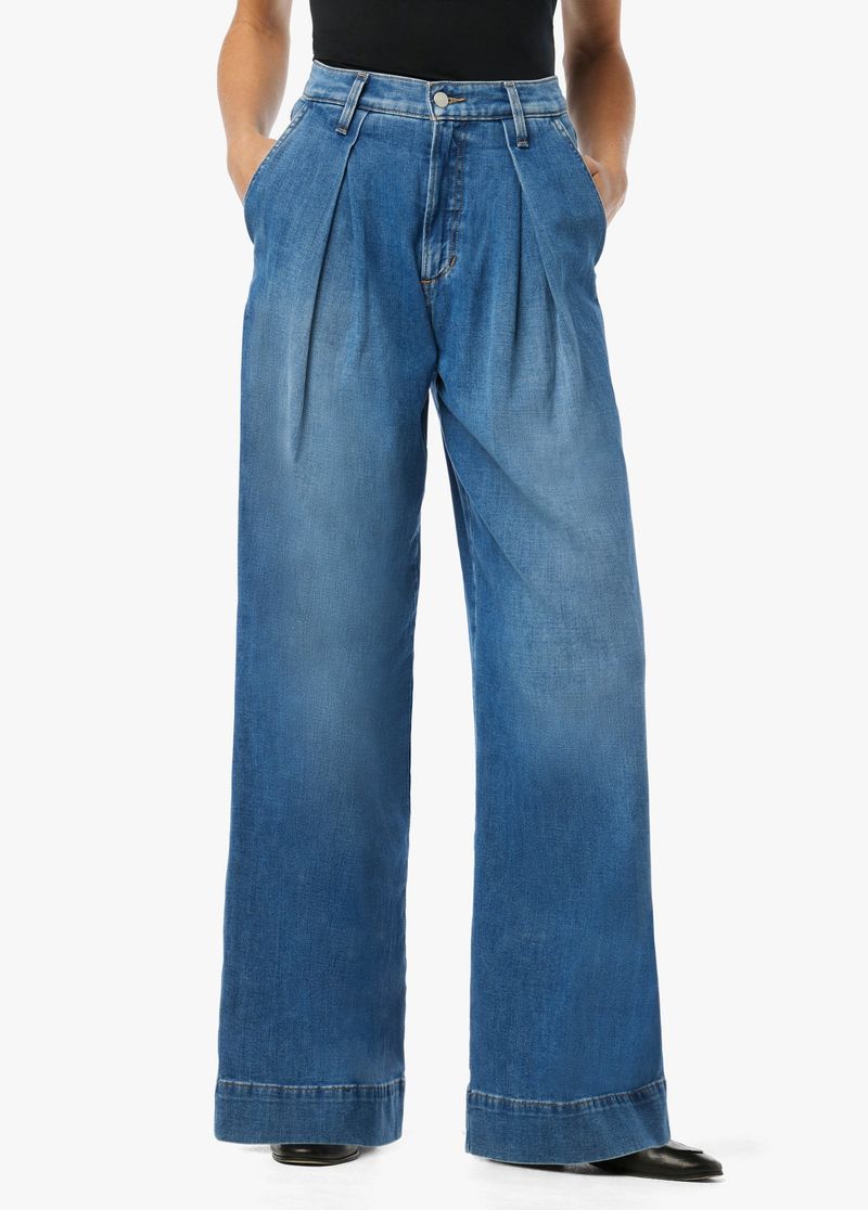 Pleated Denim